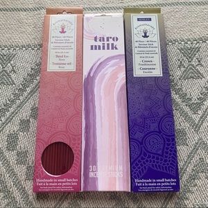✨Incense Bundle✨ Taro Milk & Chakras: Third Eye & Crown - Rose & Frankincense